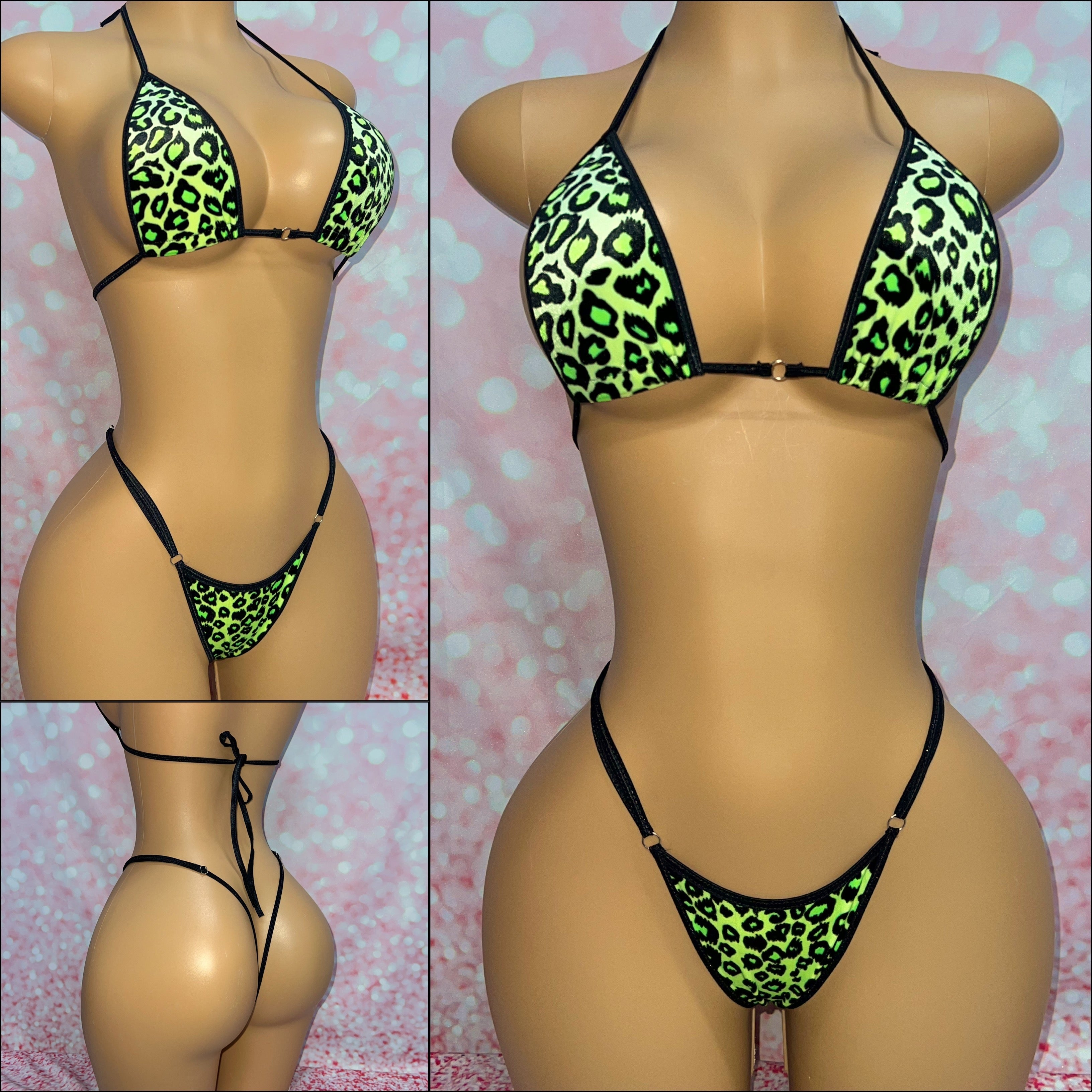 Velvet Leopard Bikini - Multiple Colour Options