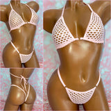 Baby Pink Diamond Mesh Bikini