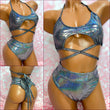 Gunmetal Holo High Waist Set