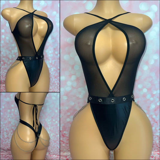 Leather & Chains One Piece
