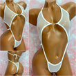 White Glitter Mesh Diamond Slingshot