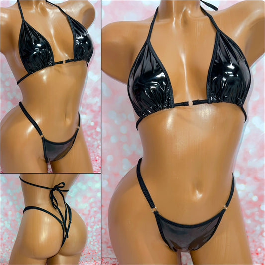 Black Vinyl Bikini