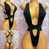 Black Wrap Bodysuit