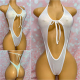 Metallic Cheeky One Piece - Multiple Colour Options