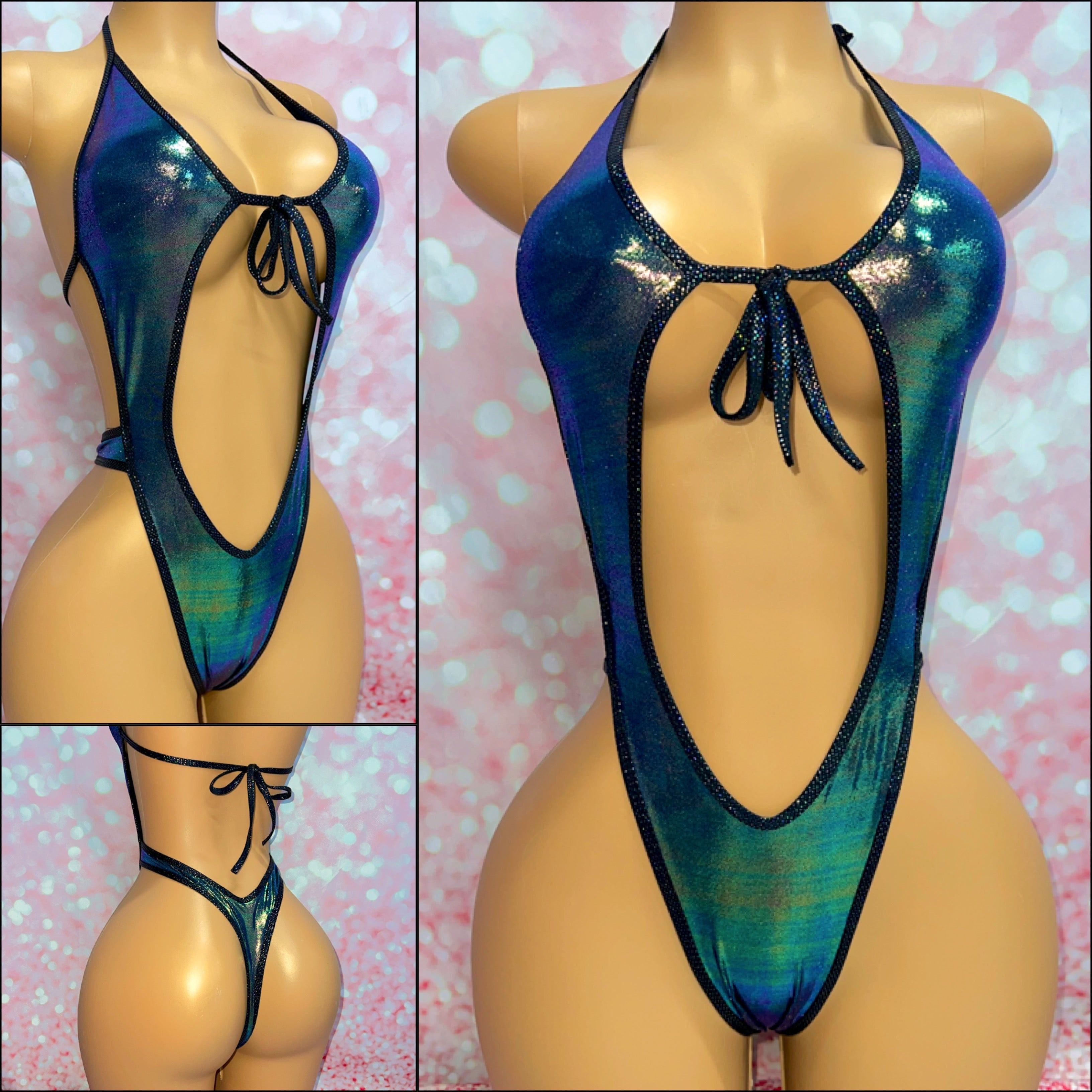 Metallic Cheeky One Piece - Multiple Colour Options