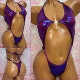 Plum Metallic Diamond Slingshot