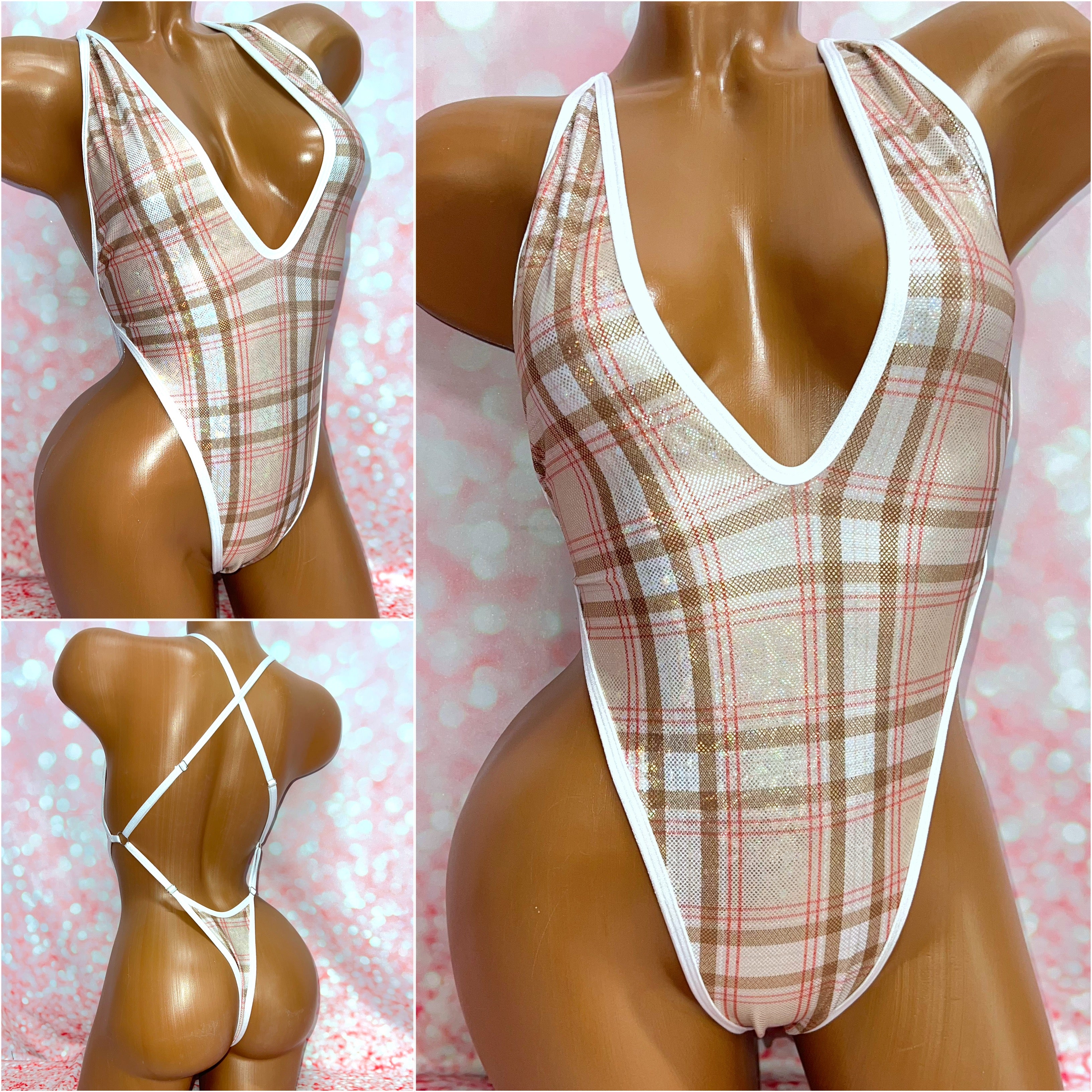 Holo Tartan Adjustable One Piece