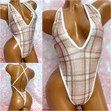 Holo Tartan Adjustable One Piece