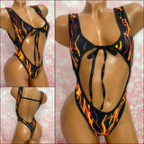 Tie Front Bodysuit - Strap Back