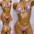 Metallic Dusty Rose Bikini