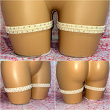 Nude Rhinestone Garter Set