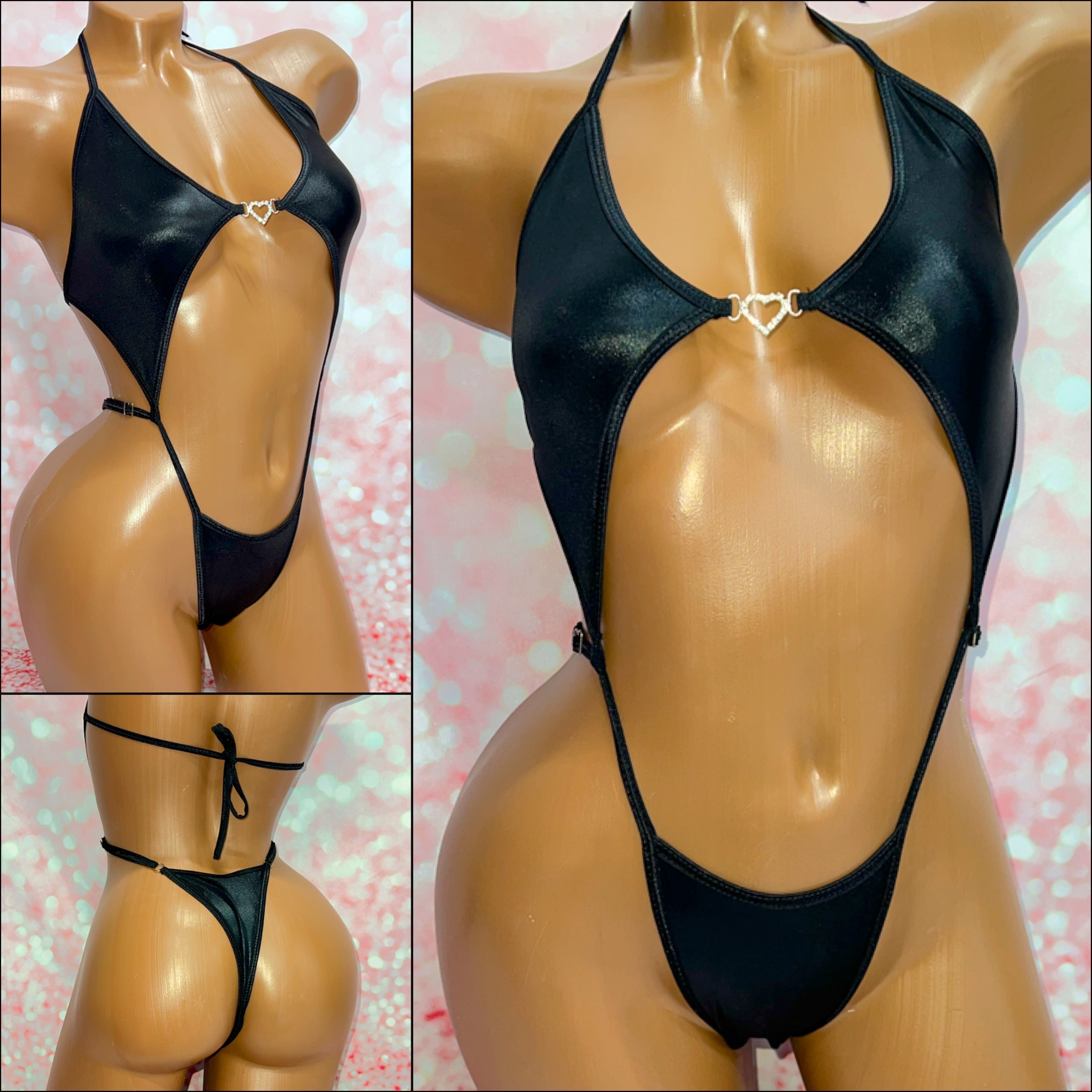 Wet Look Diamond Slingshot - Multiple Colour Options