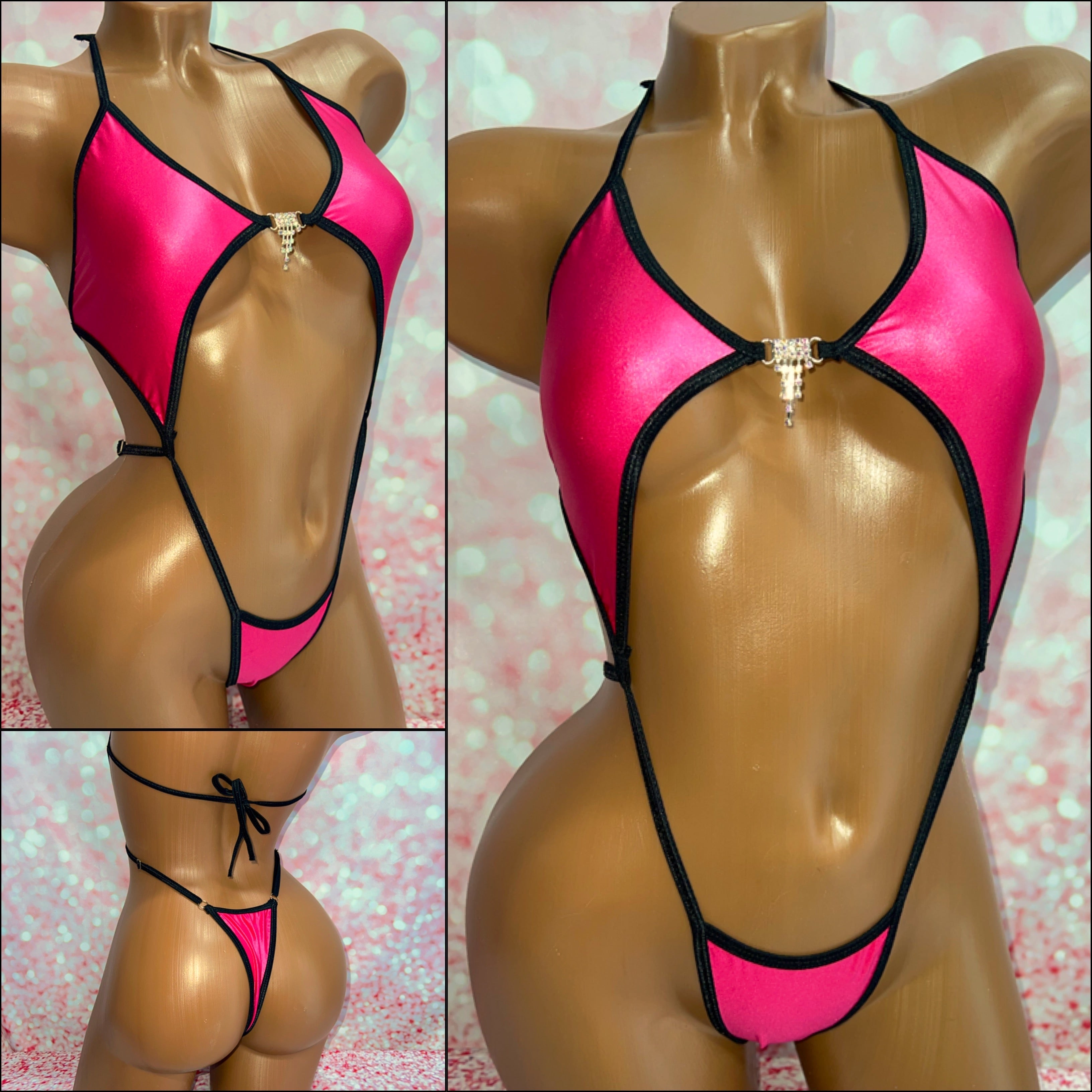 Wet Look Diamond Slingshot - Multiple Colour Options