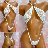 Lace Choker Slingshot - Multiple Colour Options