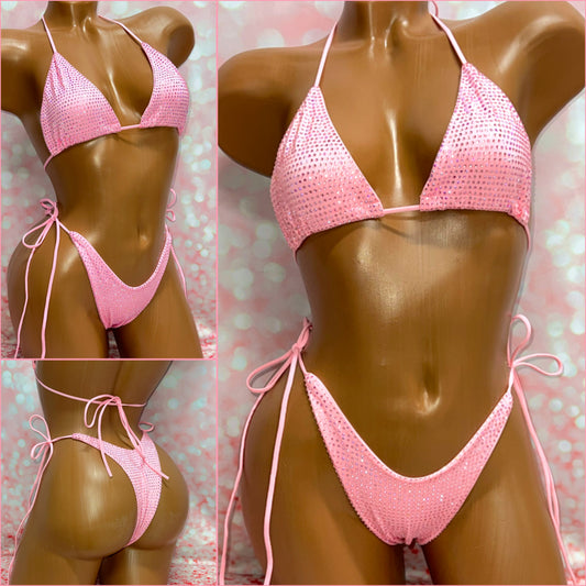 Extreme Bling Bikini Light Pink