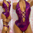 Purple X Front One Piece