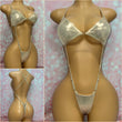 Metallic Gold X-Tina Bikini