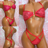 Sequin Strappy X-Tina Bikini - Multiple Colour Options