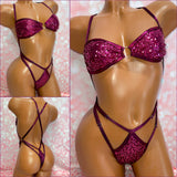 Sequin Strappy X-Tina Bikini - Multiple Colour Options
