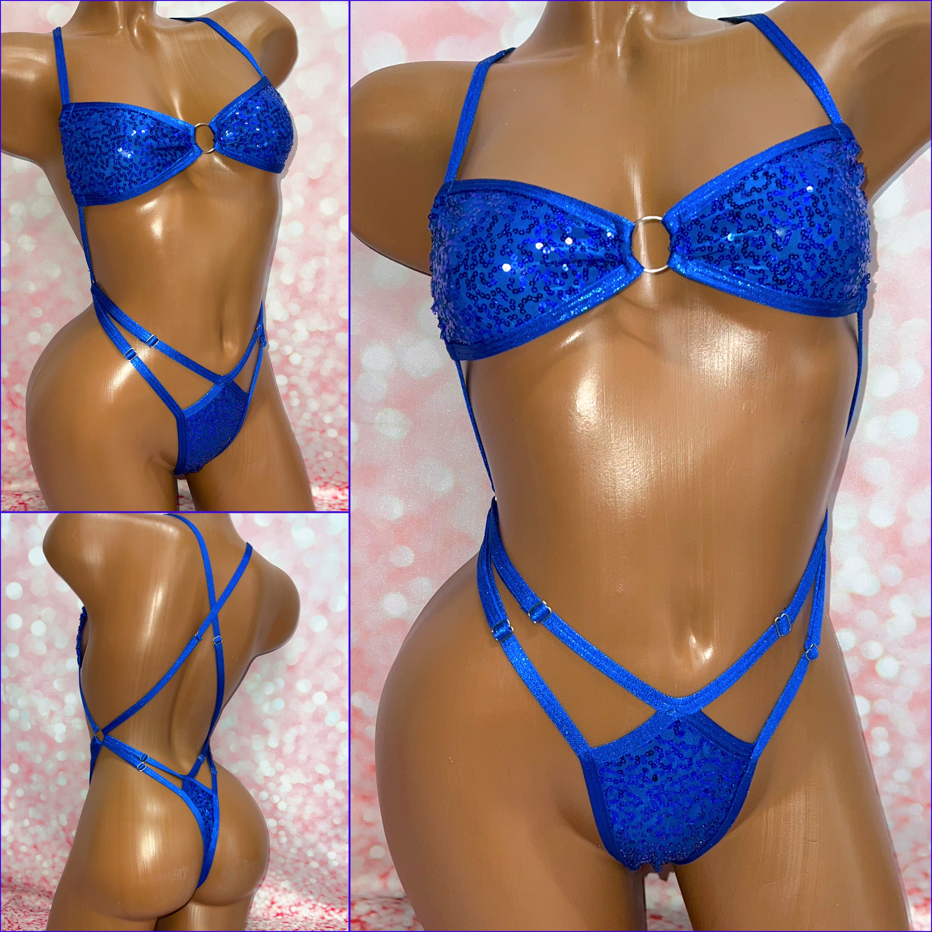 Sequin Strappy X-Tina Bikini - Multiple Colour Options