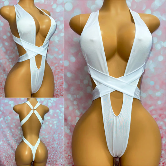 White Wrap Bodysuit