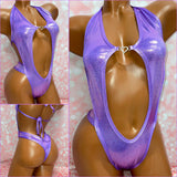 Metallic Cheeky One Piece - Multiple Colour Options