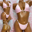 Pink Sequin Heart Bikini