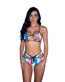 Flash Reflective Booty Short Set