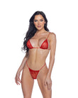 Lace Micro Bikini Red