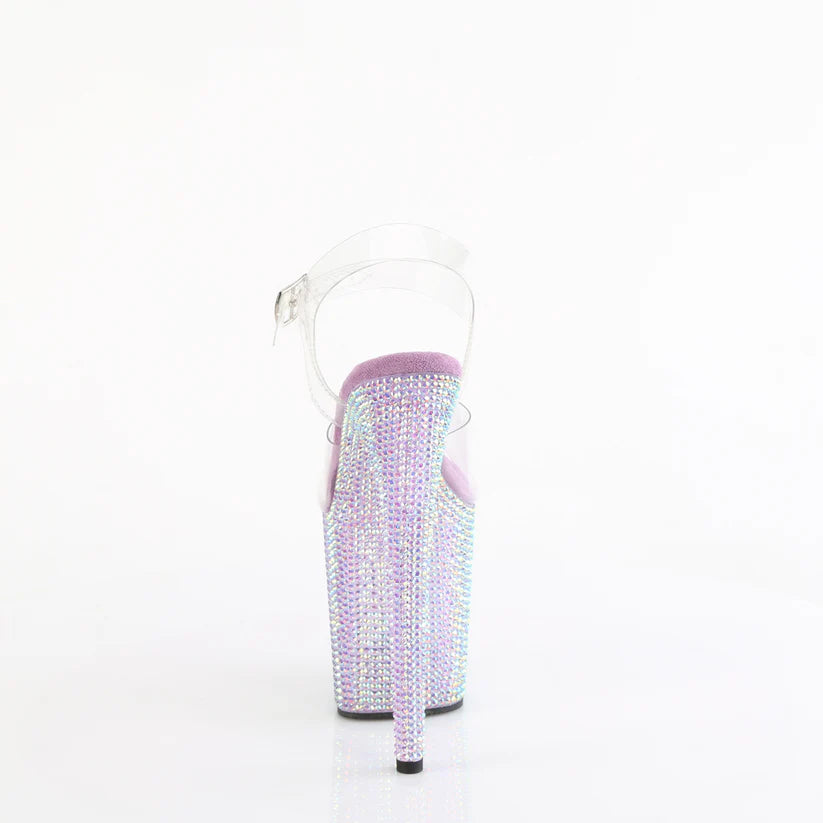 Pleaser BEJEWELED-808RRS 8 Inch Lavender Rhinestone