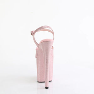 Pleaser FLAMINGO-809GP Baby Pink Glitter Patent