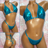 Metallic Lycra Bikini - Multiple Colour Options
