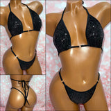 Black Sequin Bikini