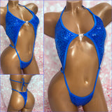 Royal Blue Sequin Diamond Slingshot