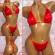 Metallic Red Bikini