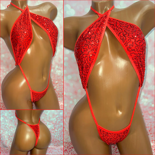 Red Sequin Slingshot