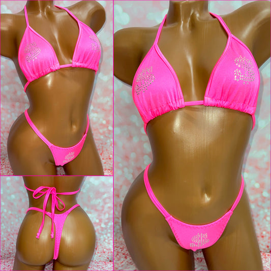 Cash Rules Bikini Pink