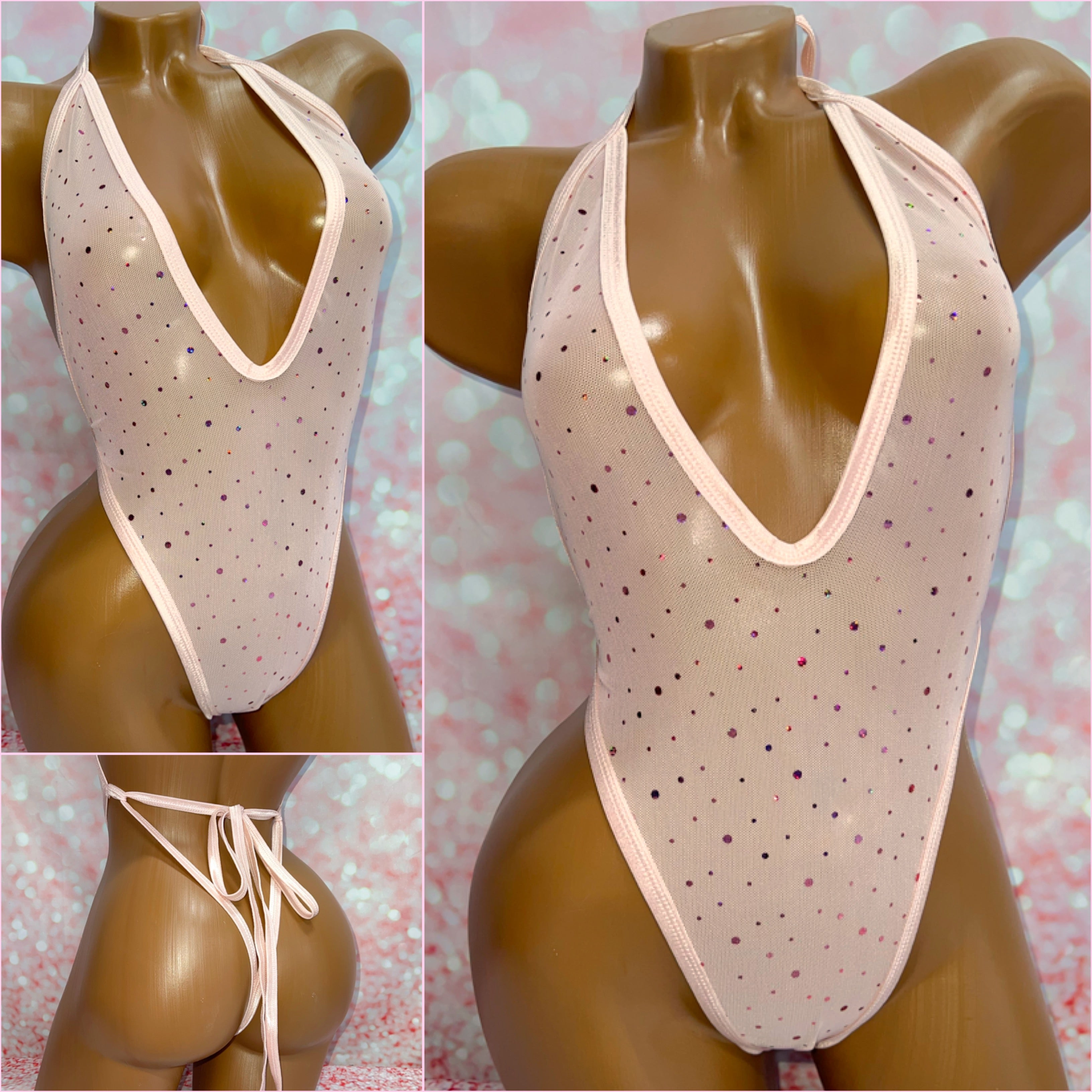 Sparkle Mesh One Piece - Multiple Colour Options