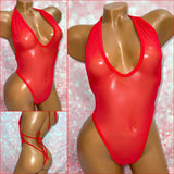 Red Mesh One Piece