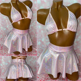 Bikini & Circle Skirt 3 Piece Set - Multiple fabric options