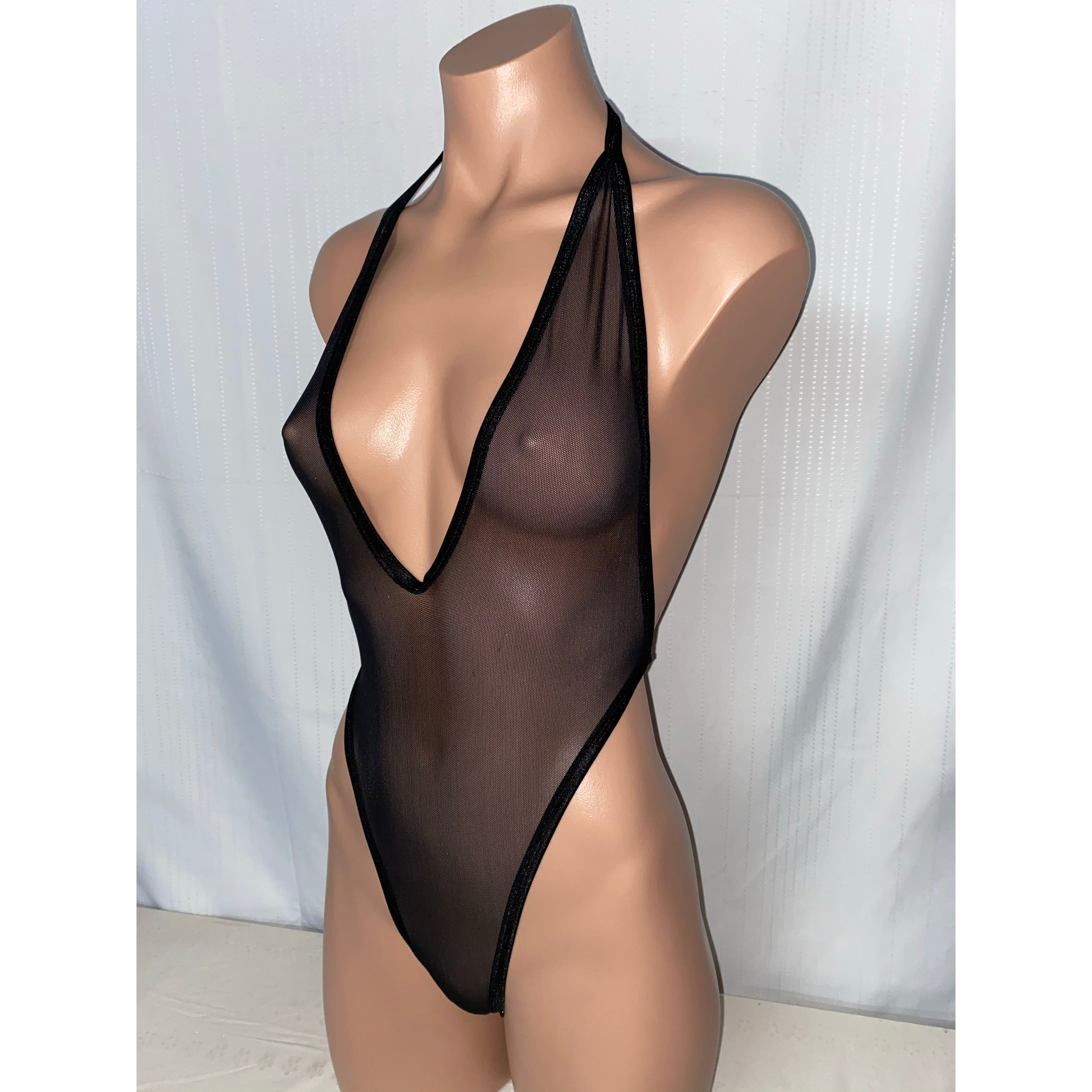 Sheer Mesh One Piece - Multiple Colour Options