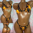 Orange Lightning Bikini