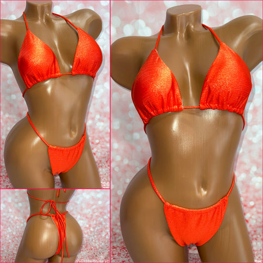 Red Micro Slider Bikini