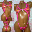 Holo Snake Print Diamond Slingshot