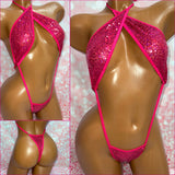 Cherry Sequin Slingshot