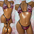 Pink Velvet Leopard Bikini