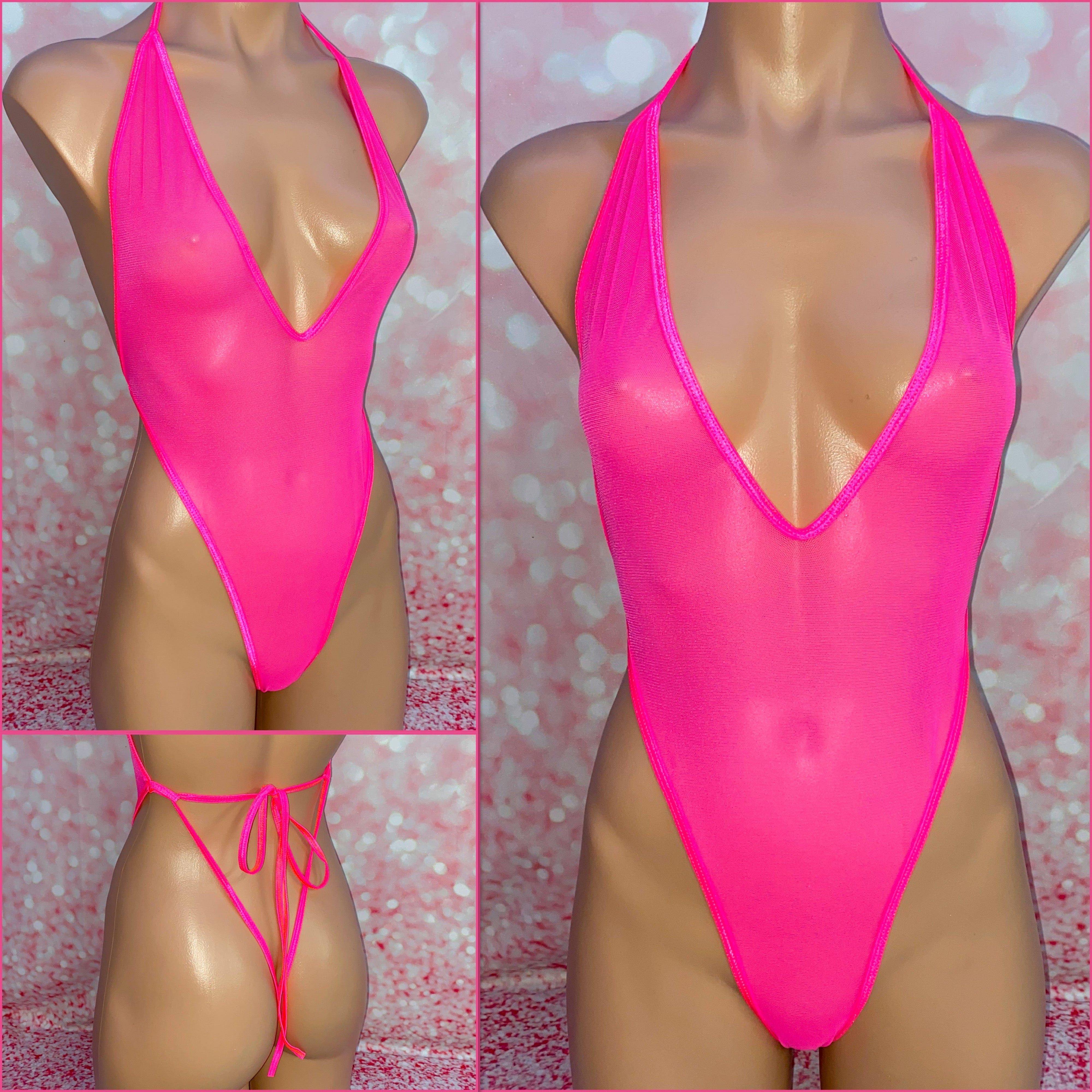 Sheer Mesh One Piece - Multiple Colour Options