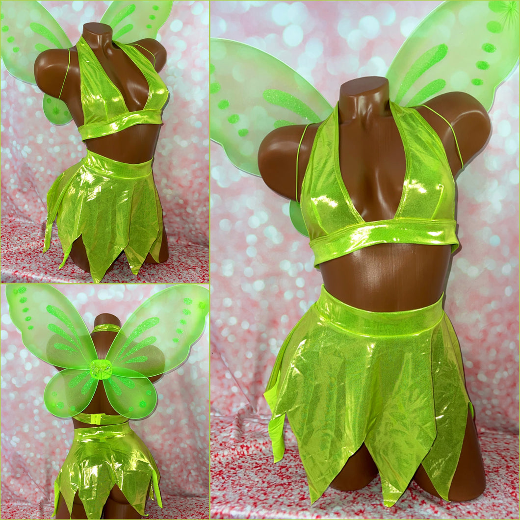 Green Fairy Skirt Set